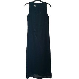 Jessica Howard Modest Formal Dress Floral Glitter Size Small